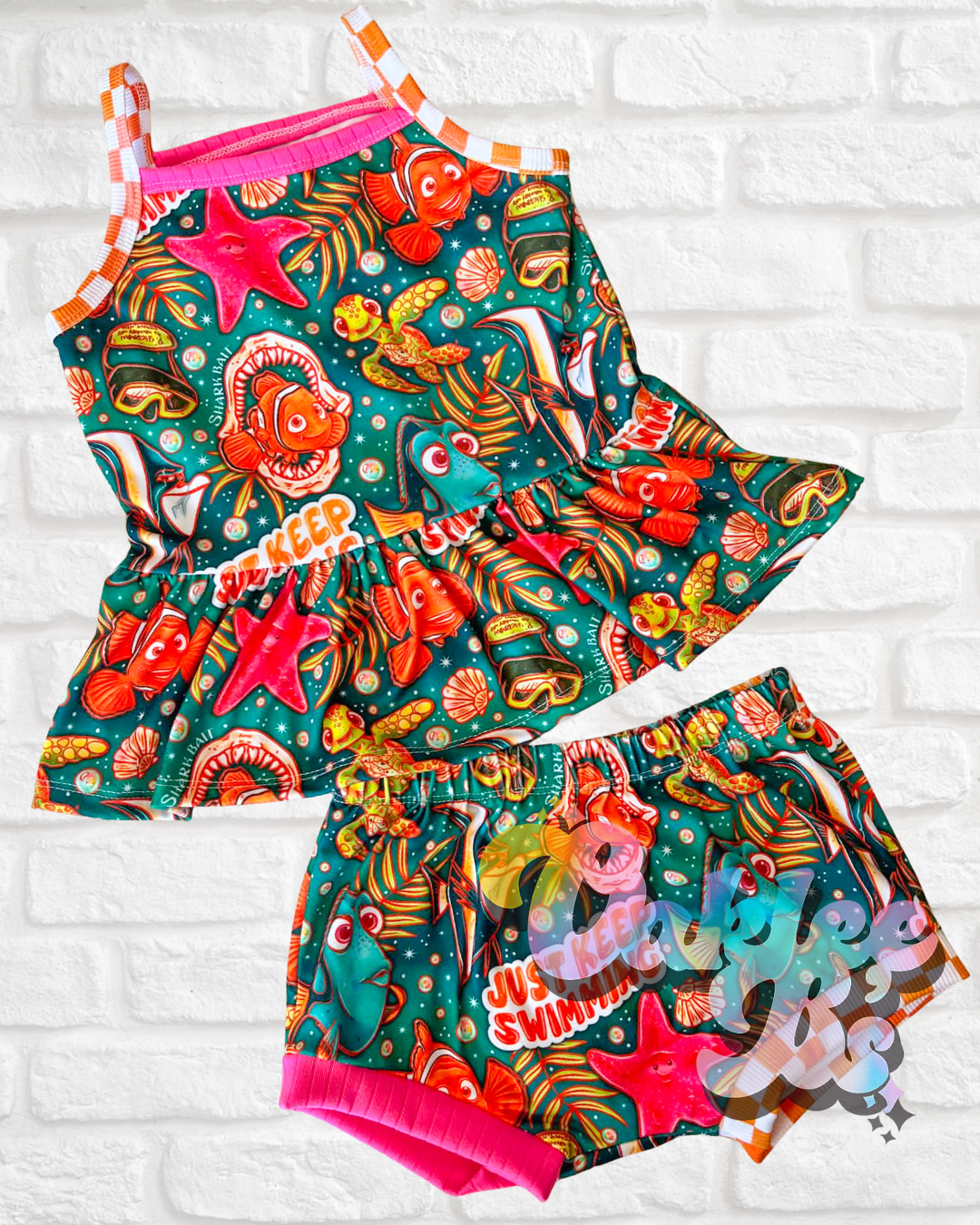 5T RTS cami peplum shorties