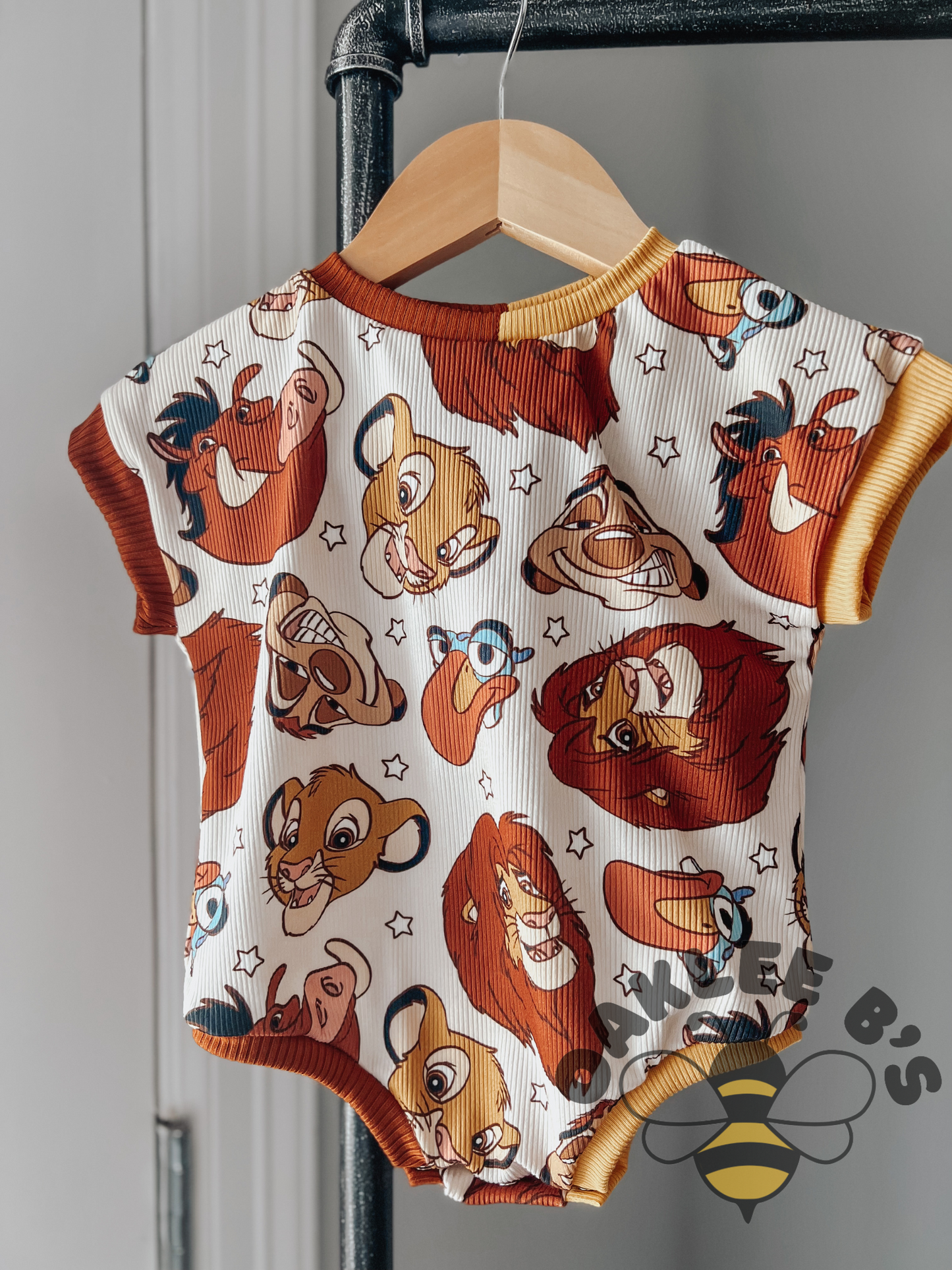 Lion Tee Romper with Snaps