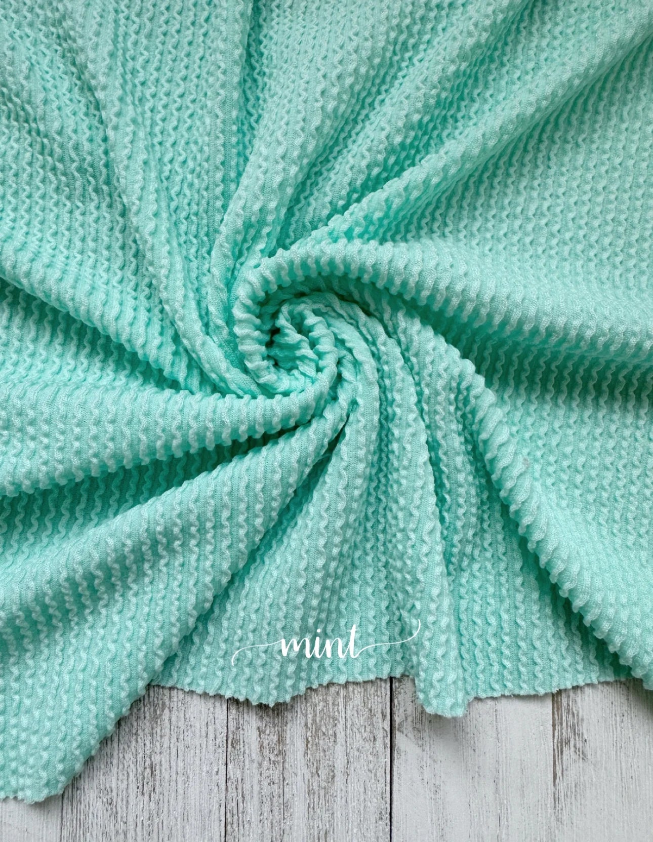 Waved Mint Made to Order Single Items