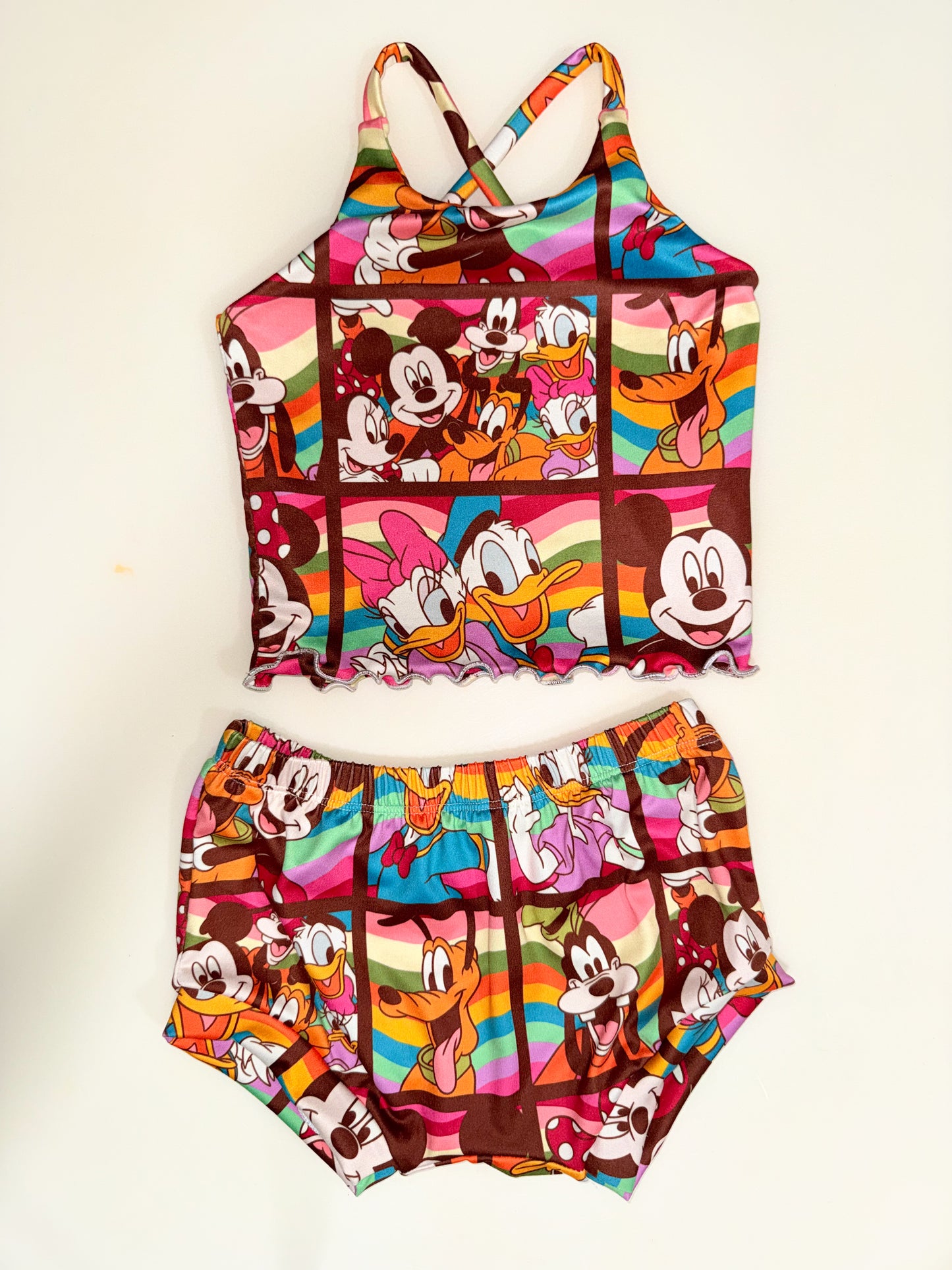 Retro Mouse Brielle Top & Shorties