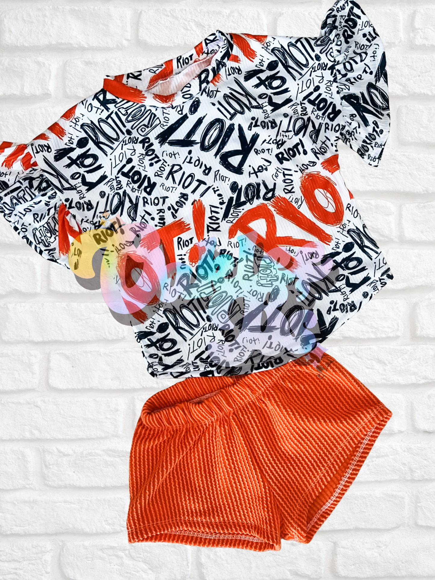 2T RTS ruffle dolman & breezy shorts
