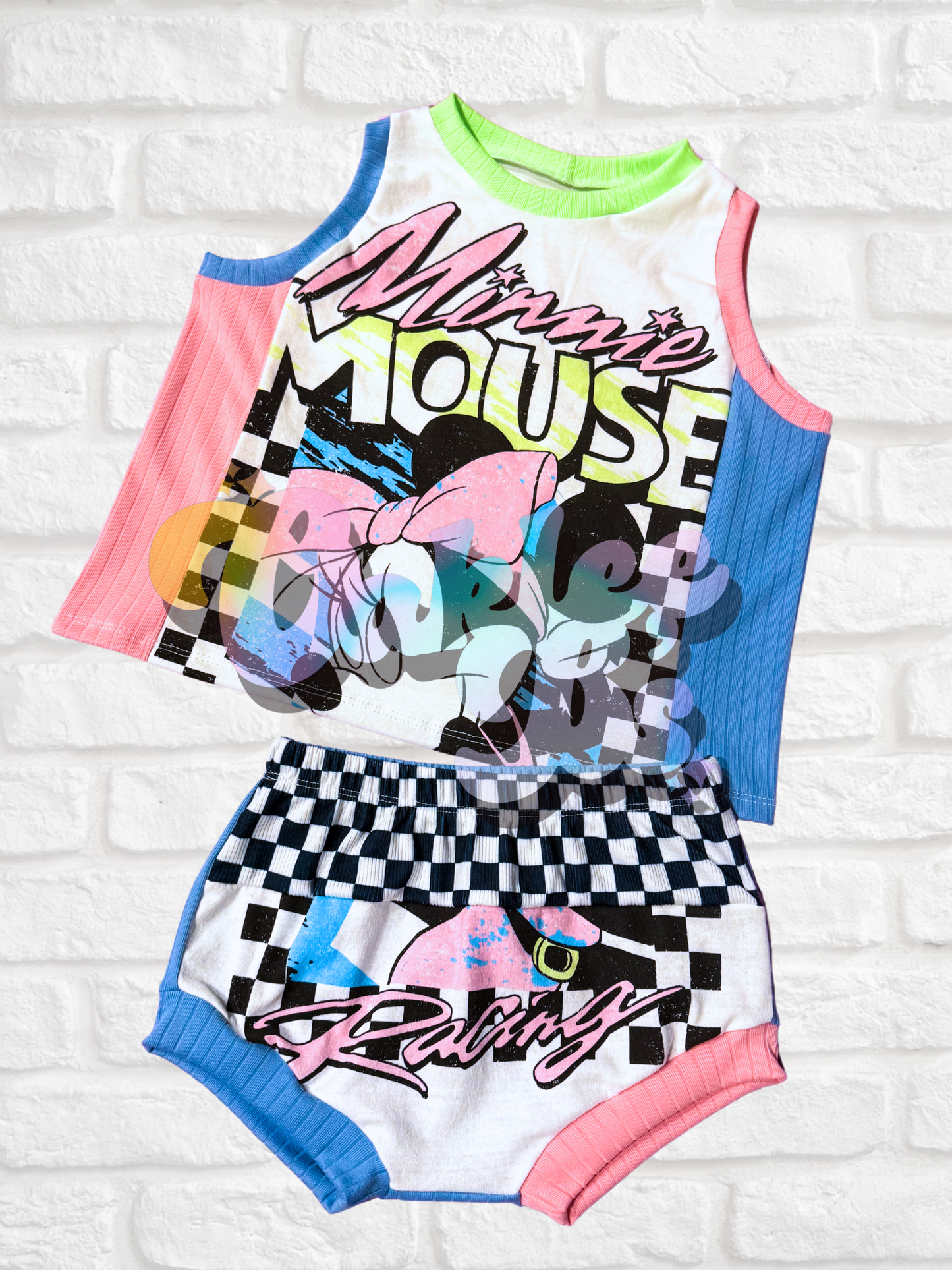 Pink Minnie Racing Upcycle