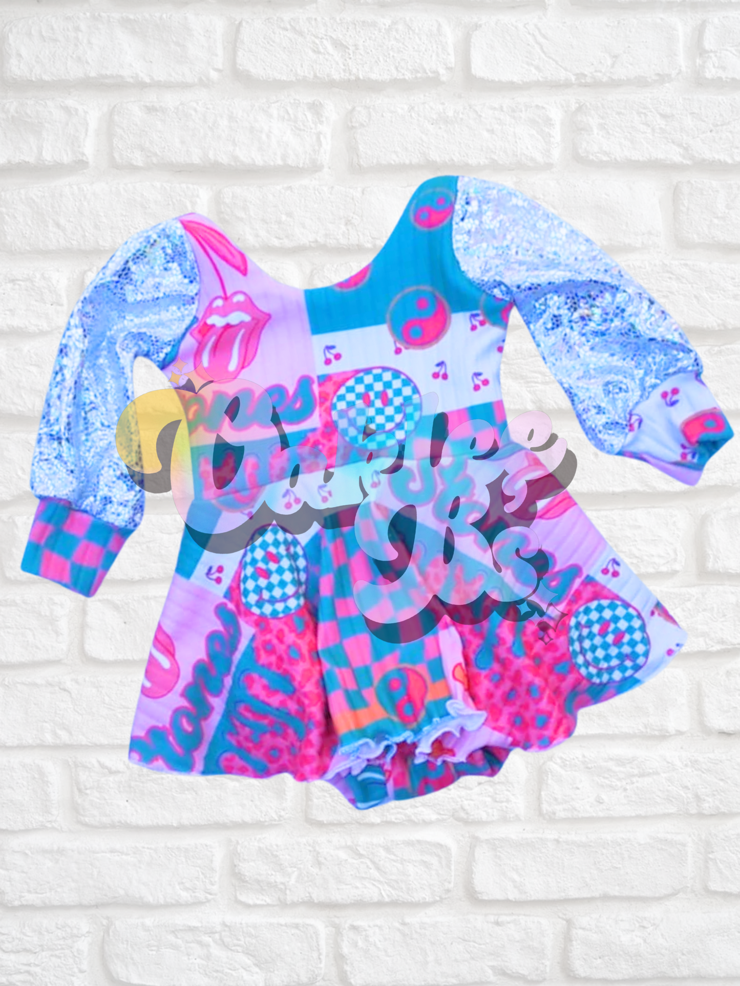 6m RTS bishop sleeve brielle skirted romper