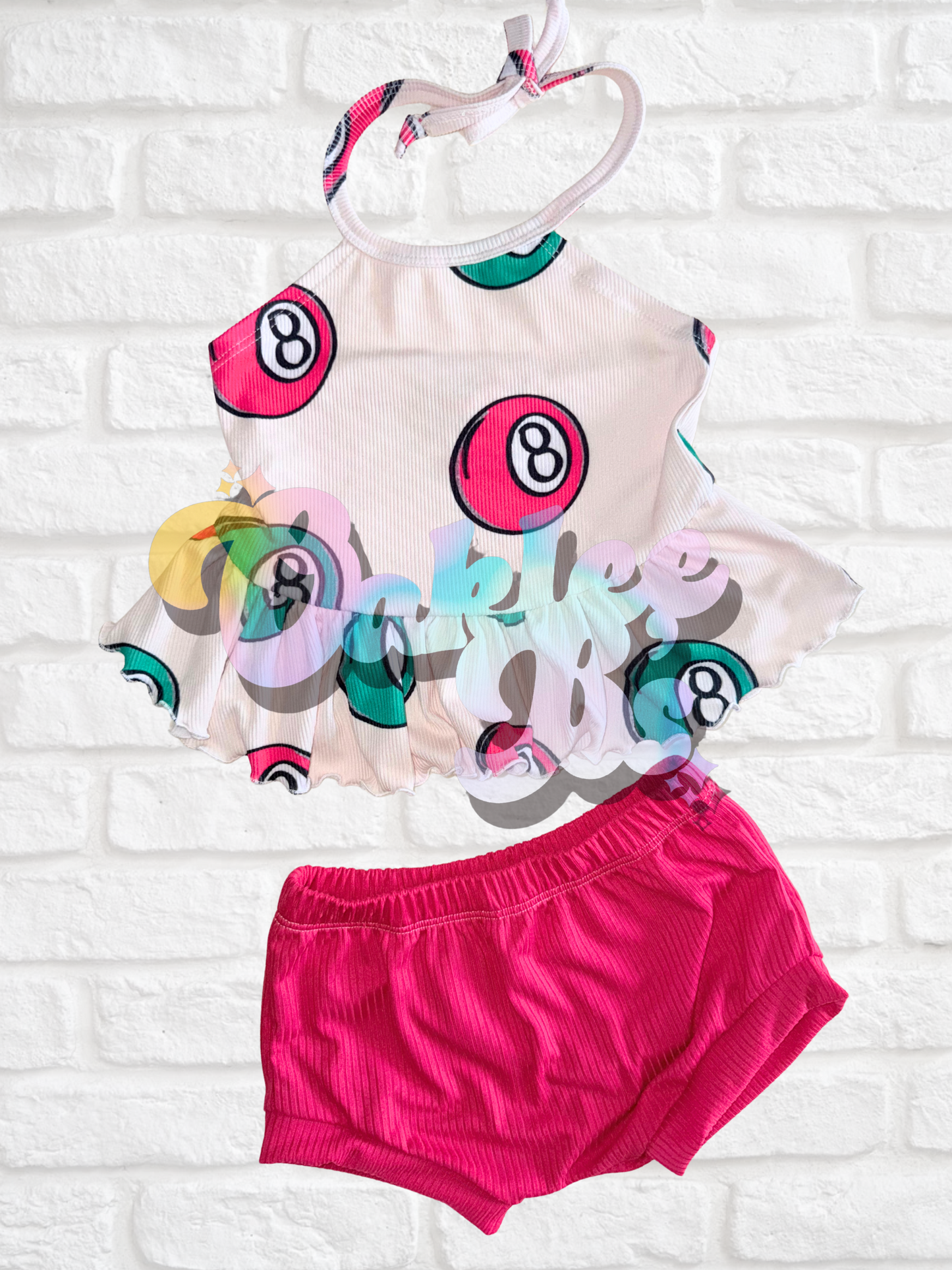 3m RTS olive top & shorties