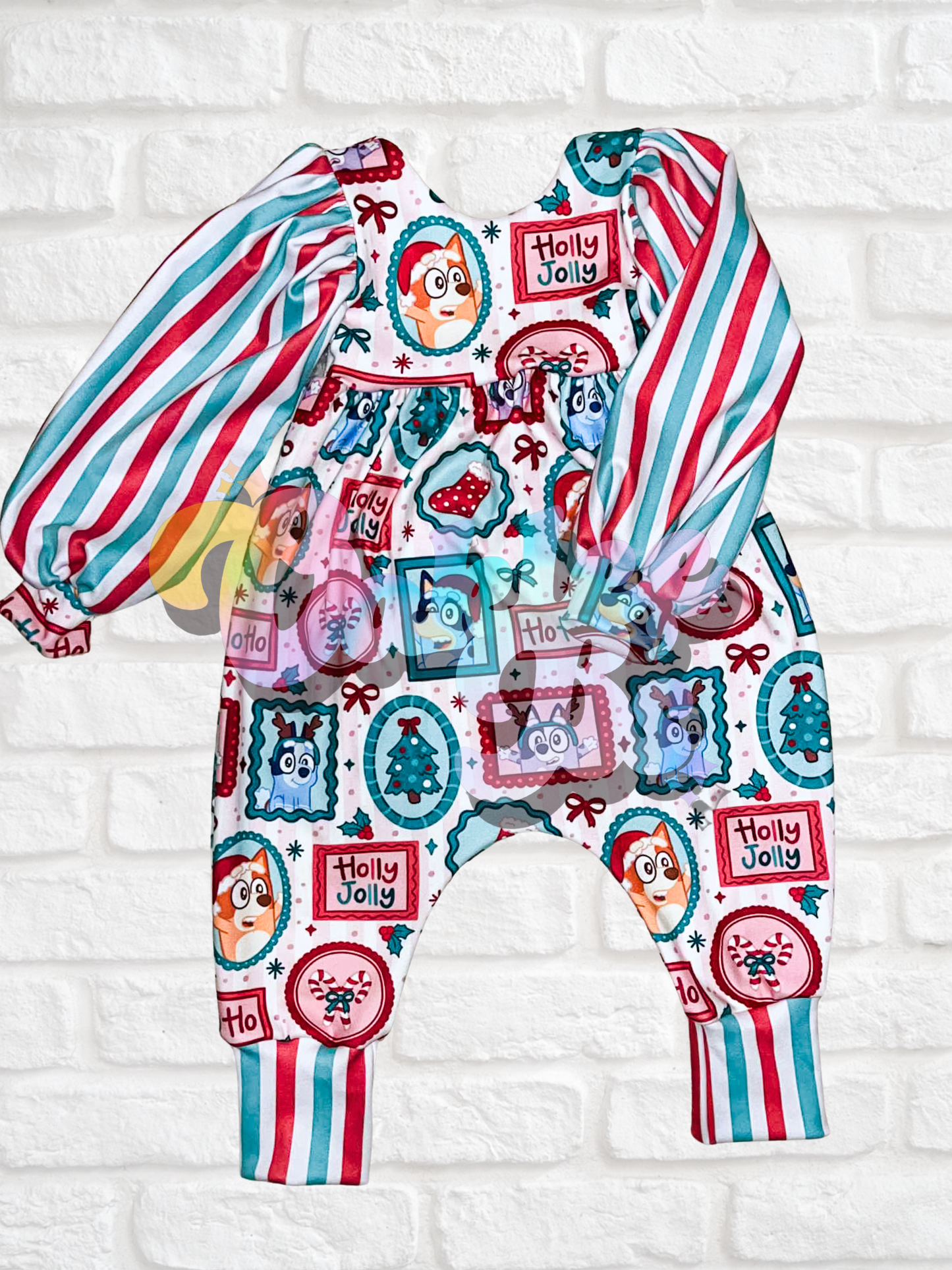 24m RTS petal sleeve pants magnolia romper