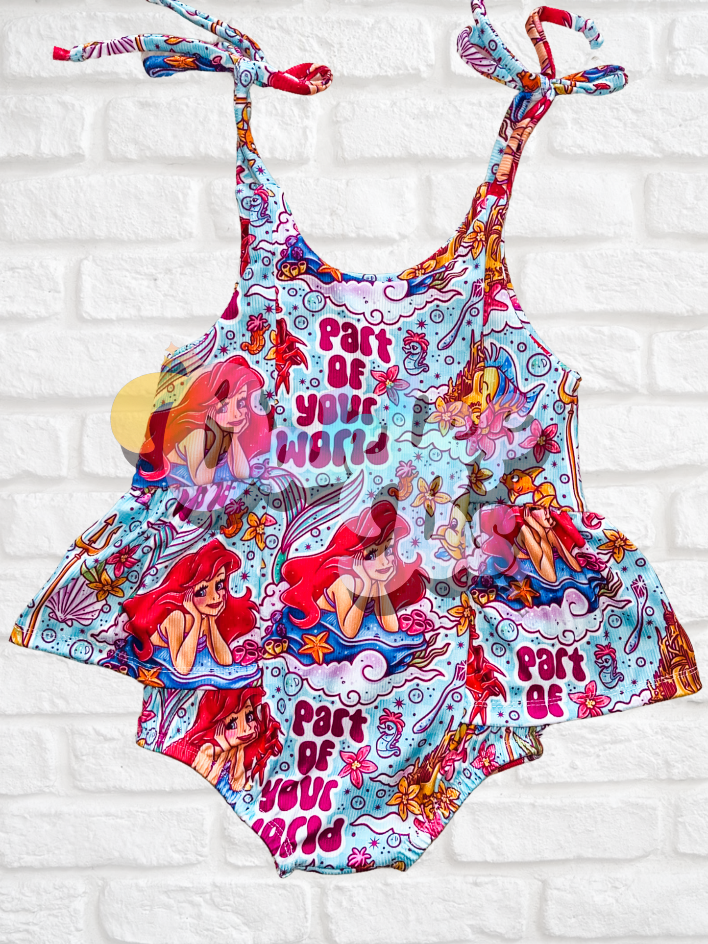 Mermaid Ruffle Azalea Romper
