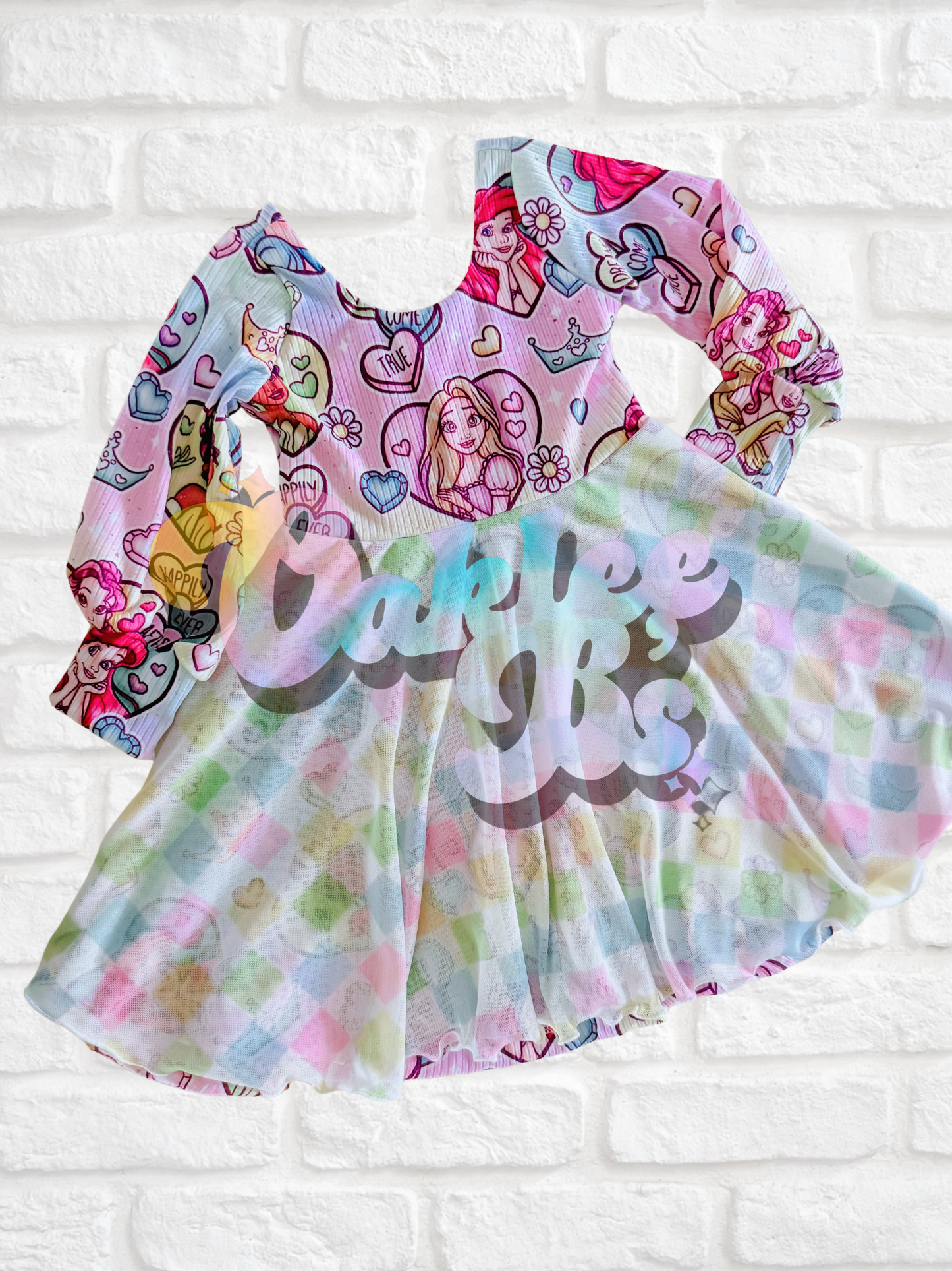 18m RTS Bishop Sleeve Knee Length Dress (attached bummies underneath)