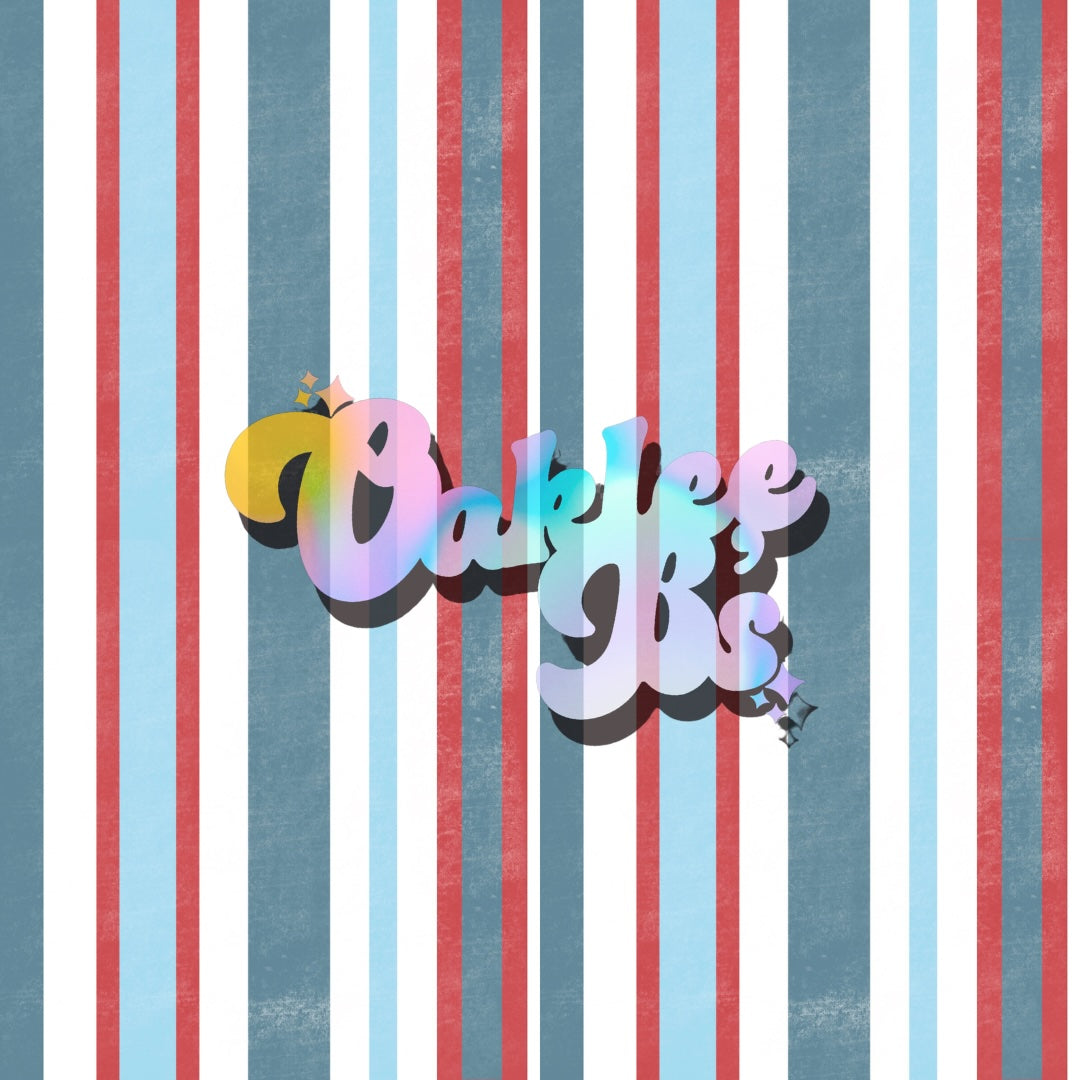 USA Stripes Made to Order Single Items (Made in rib unless you select a swim item)