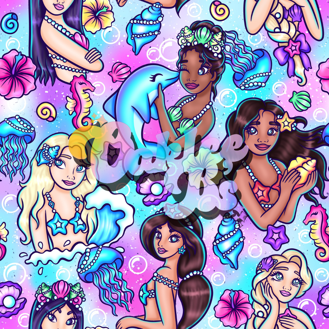 Mermaid Princess Made to Order Single Items (Made in rib unless you select a swim item)