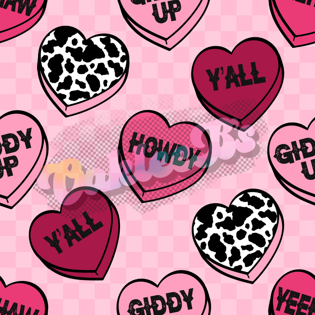 Western Candy Hearts Made to Order Single Items (Ships by 1/30)