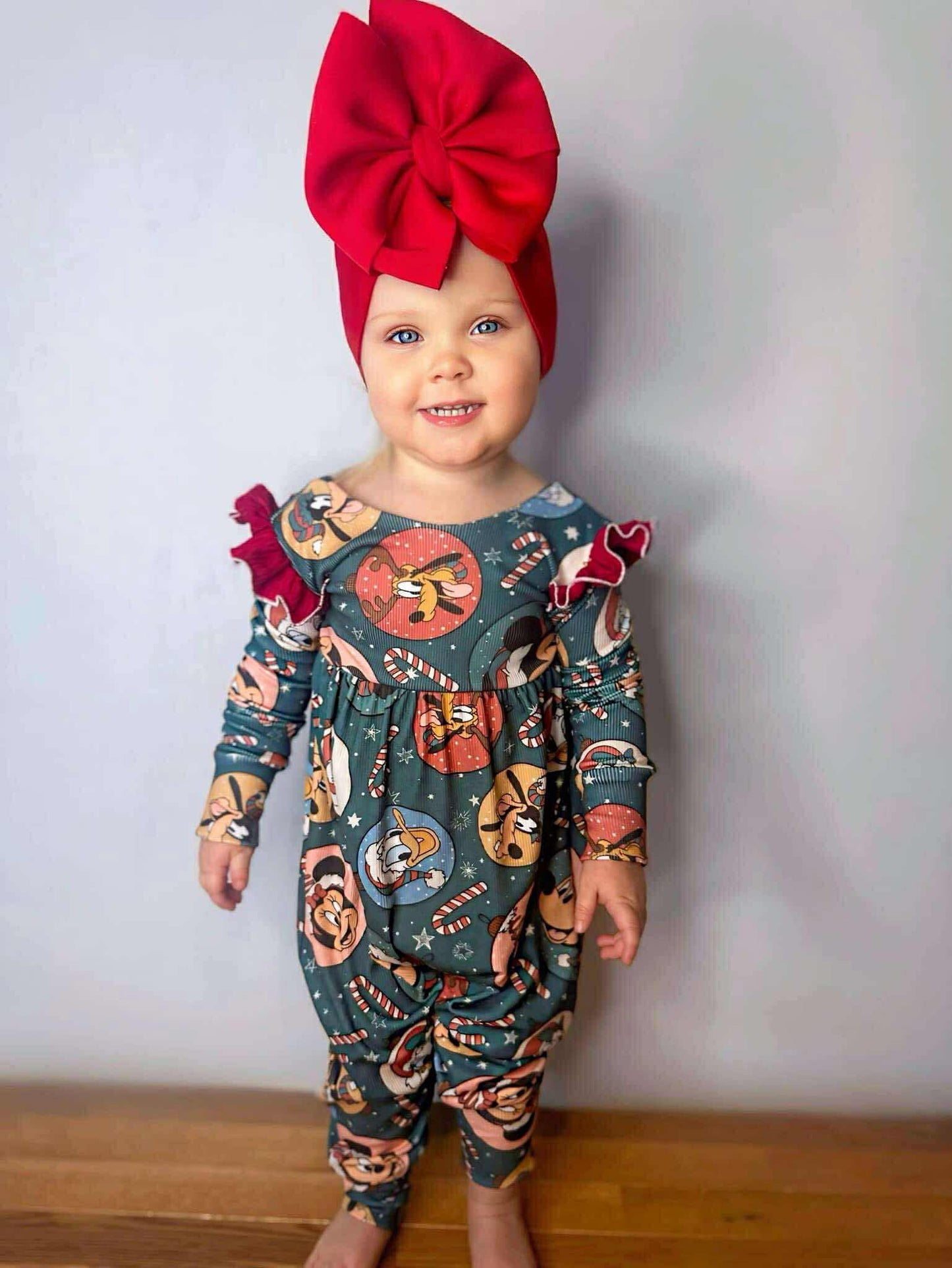 Christmas Mouse Magnolia Romper