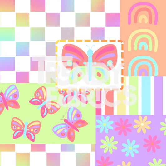 Rainbow Patches Made to Order Single Items (Made in rib unless you select a swim item)