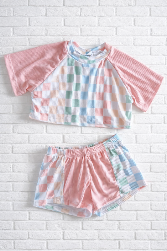 2T RTS true crop raglan & breezy shorts