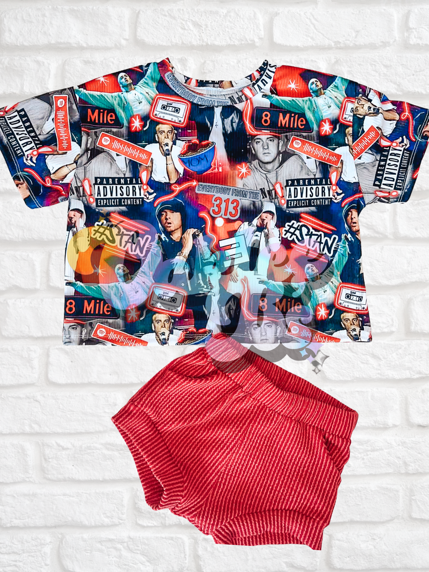 Slim Shady Oversized Tee & Pocket Shorties