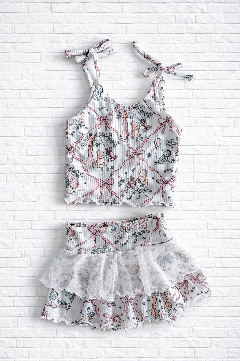 Honey Bear Brielle Top & Skirted Bummies