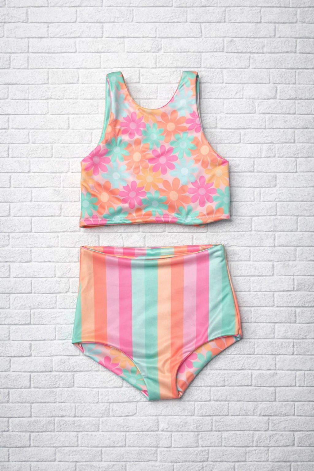7/8 RTS SWIM Reversible set with tie top