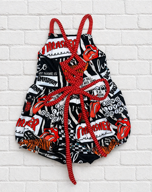 Rock n Roll Snapdragon Romper
