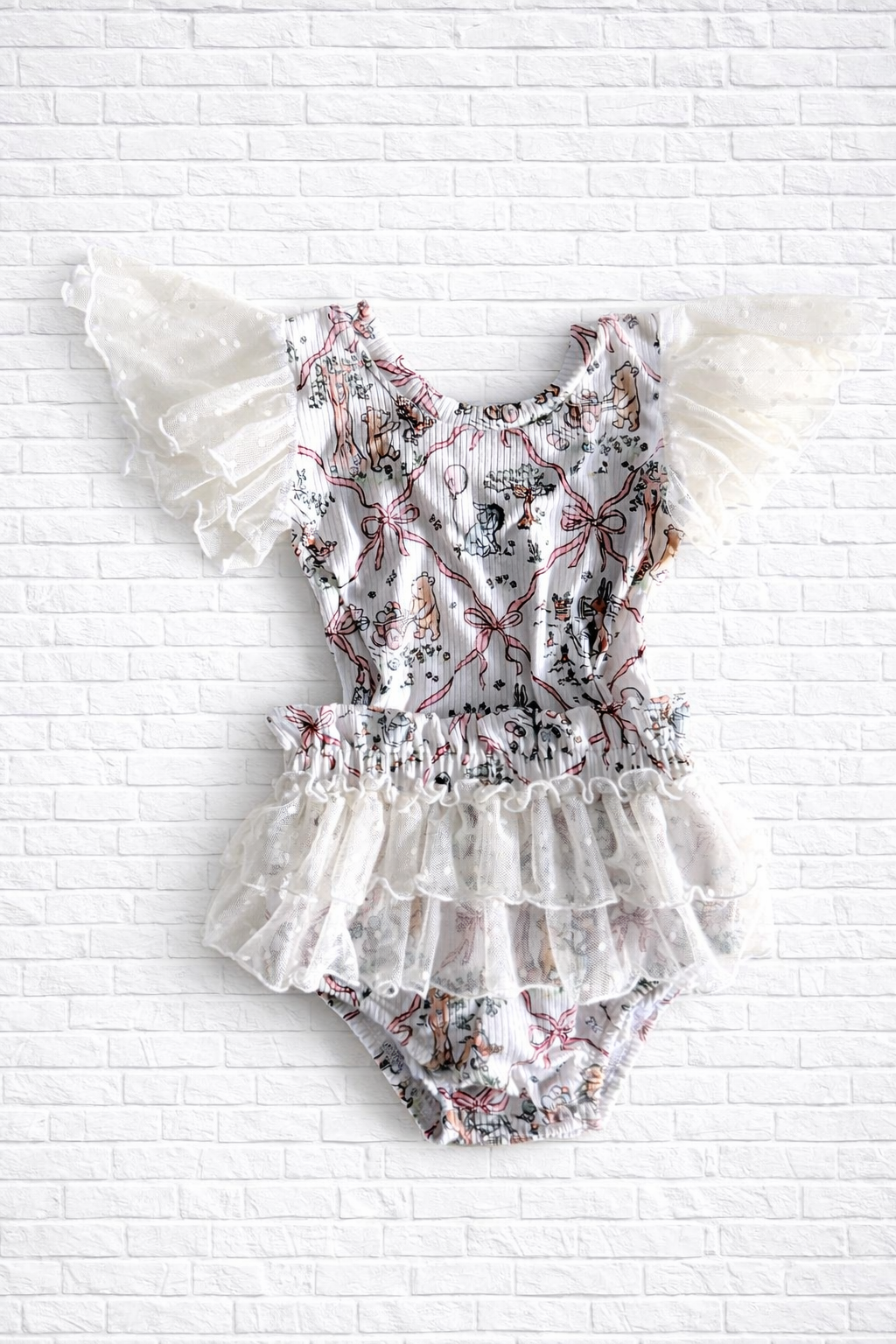 2T RTS ruffle bloomies and flutter sleeve Leo