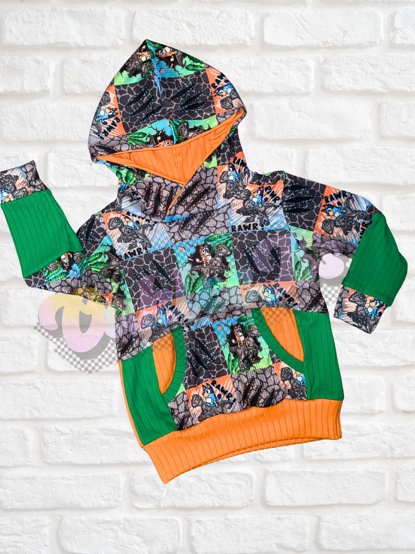 Dino Dog Parker Hoodie