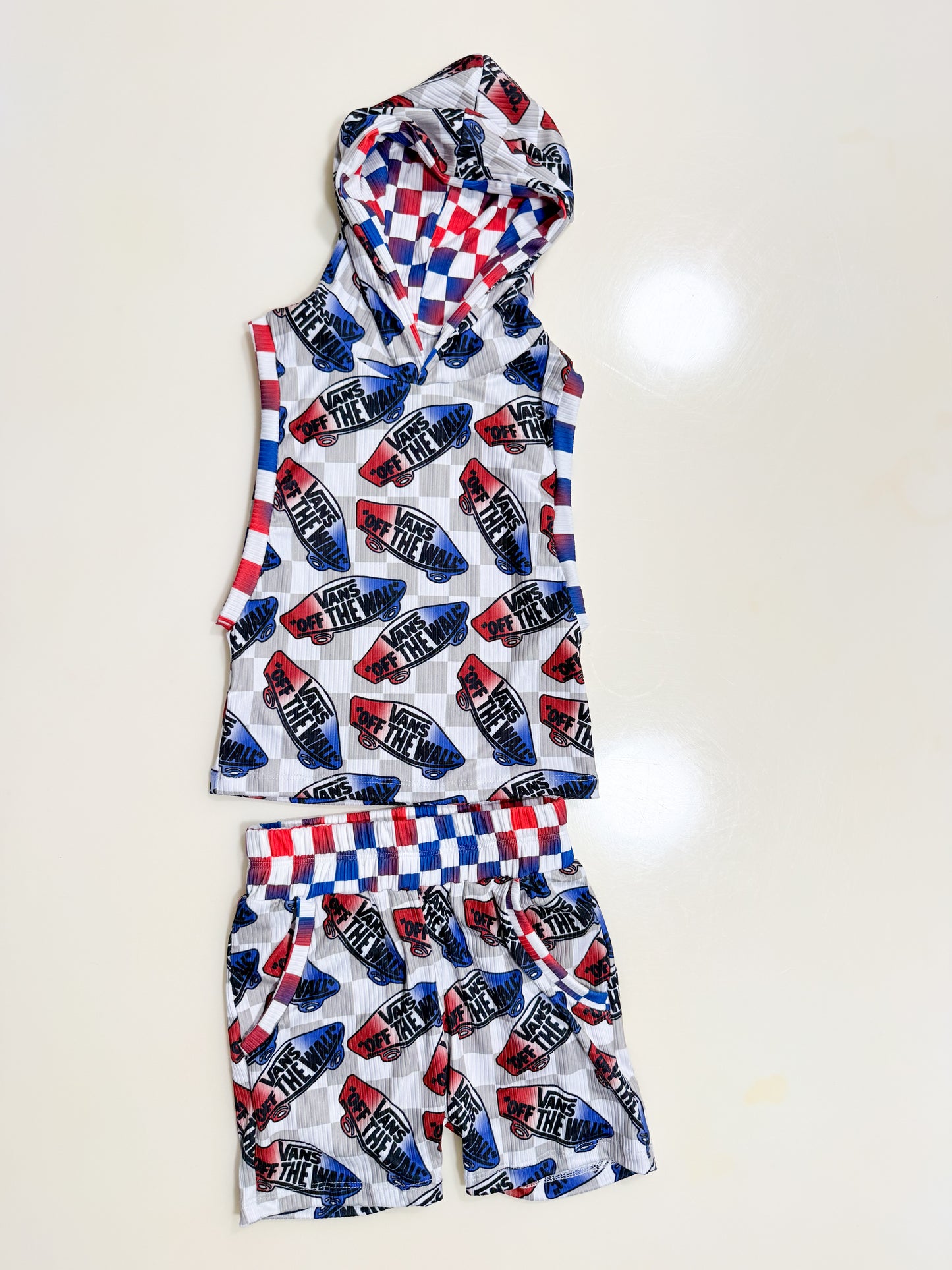 5T RTS hooded creed tank & pocket shorts