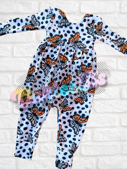 Butterfly Dots Long Sleeve Magnolia