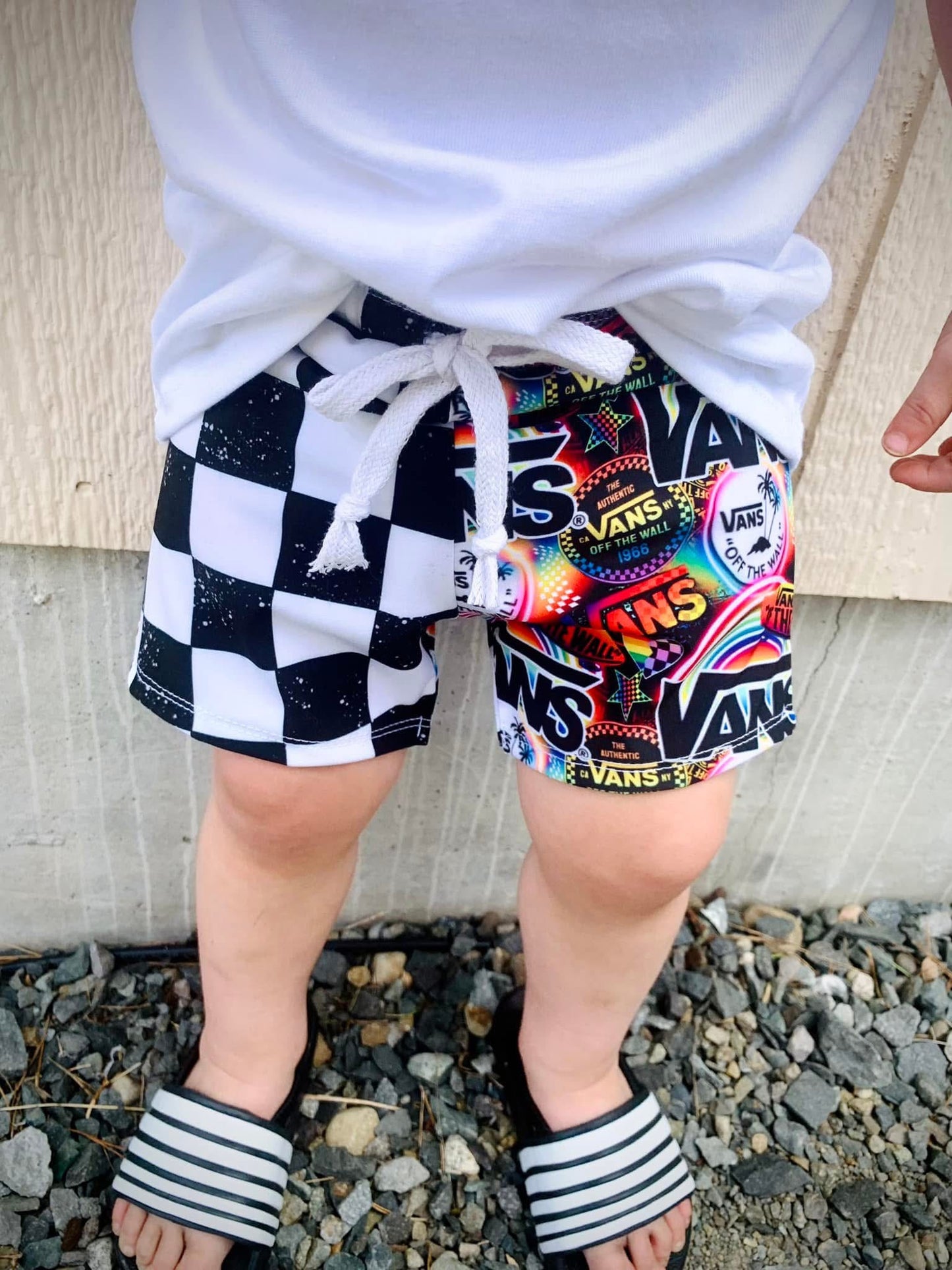 Rainbow Vans Board Shorts (Swim & Casual Wear)