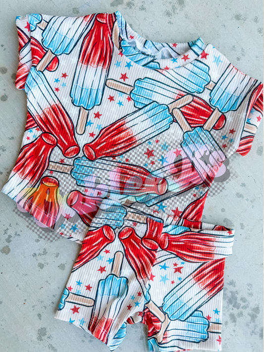 Bomb Pop Short Sleeve Dolman & Bikers