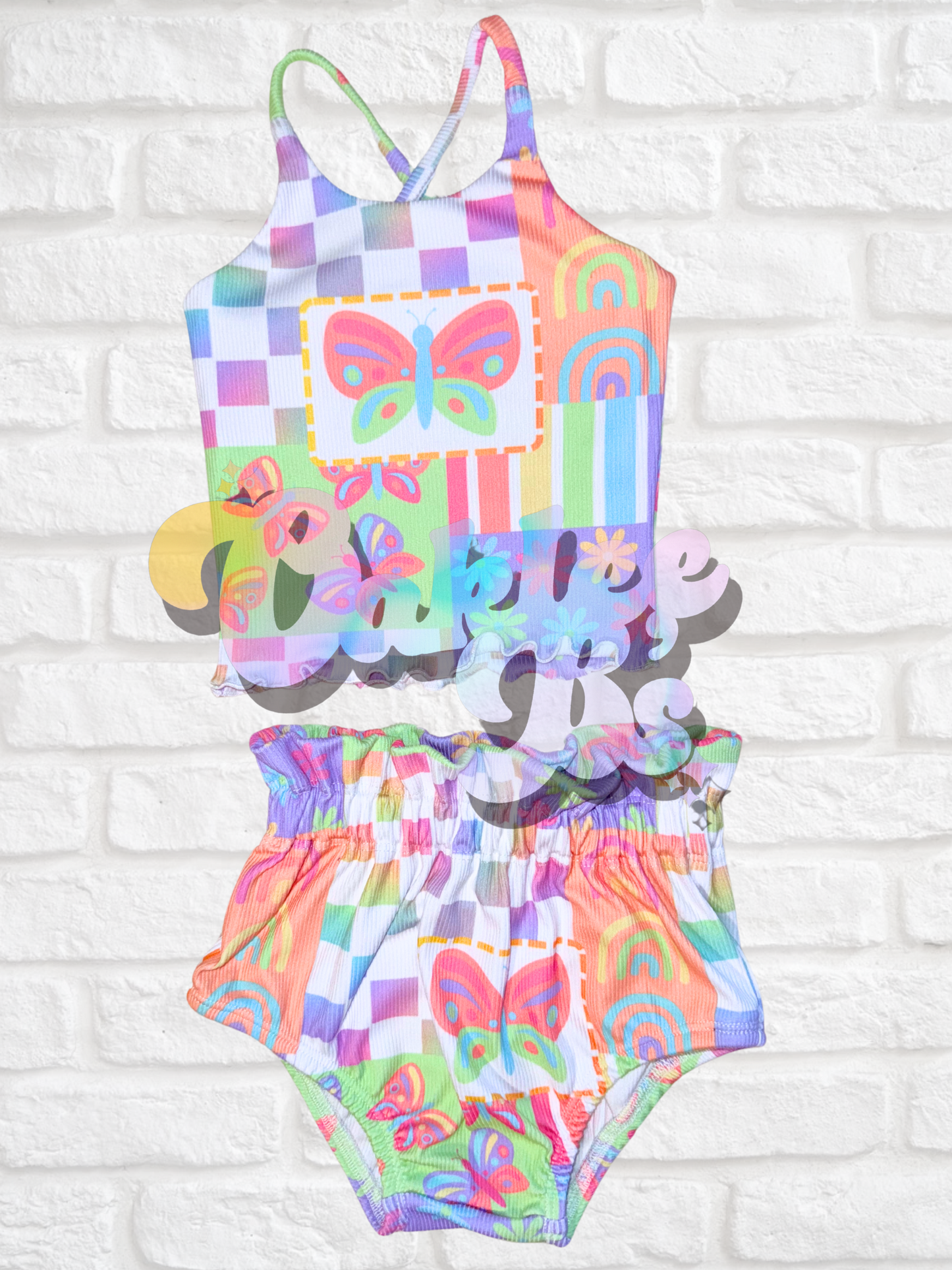 Rainbow Patches Brielle Top & Bloomies