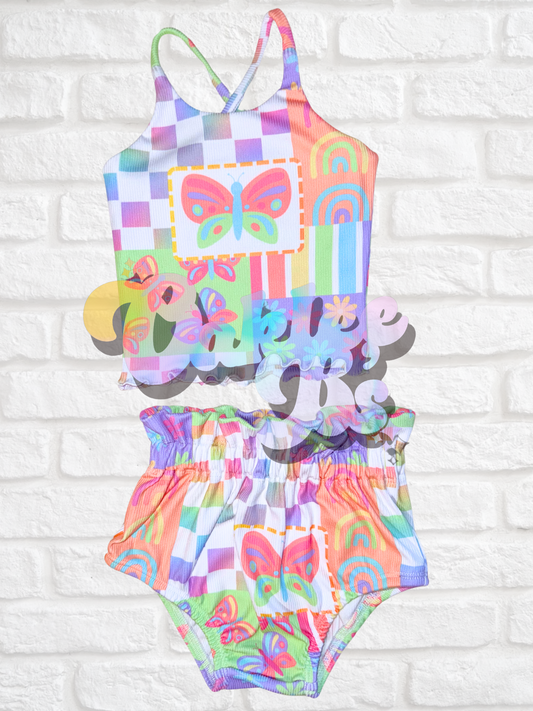 Rainbow Patches Brielle Top & Bloomies