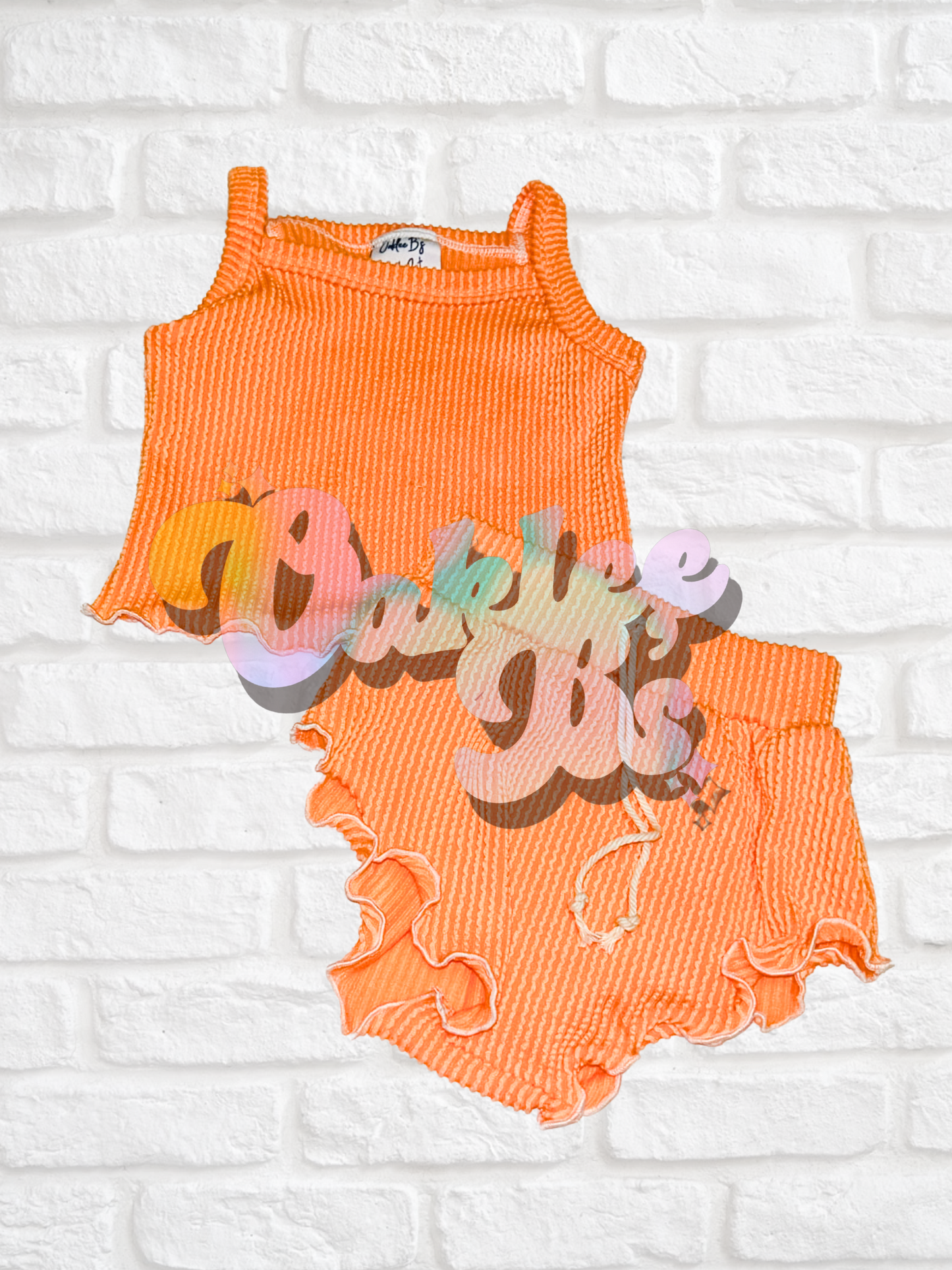 Bright Orange Summer Sleep Set