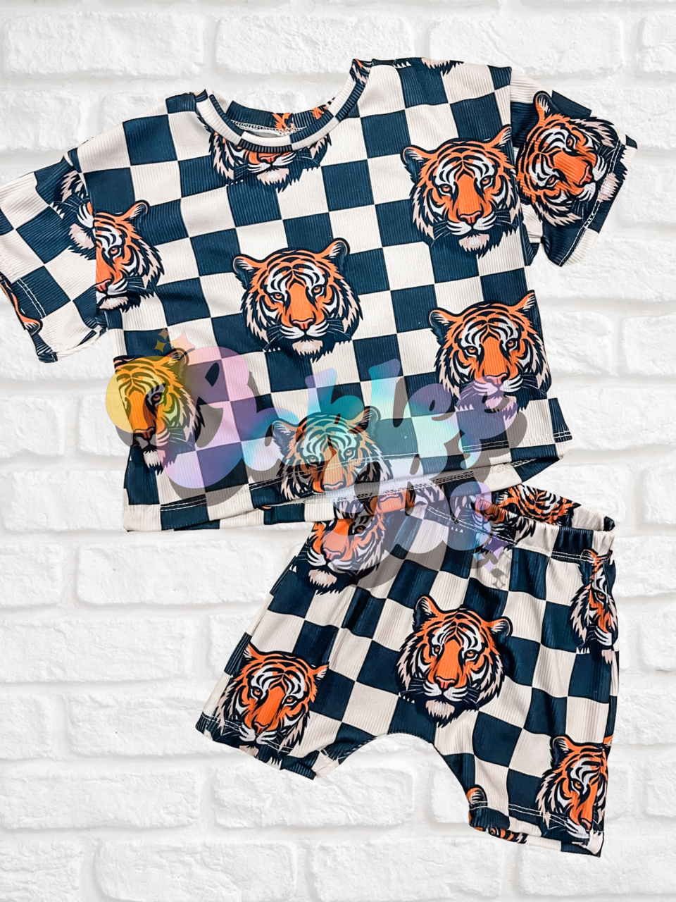 Tiger Checks Oversized Tee & Jaspers