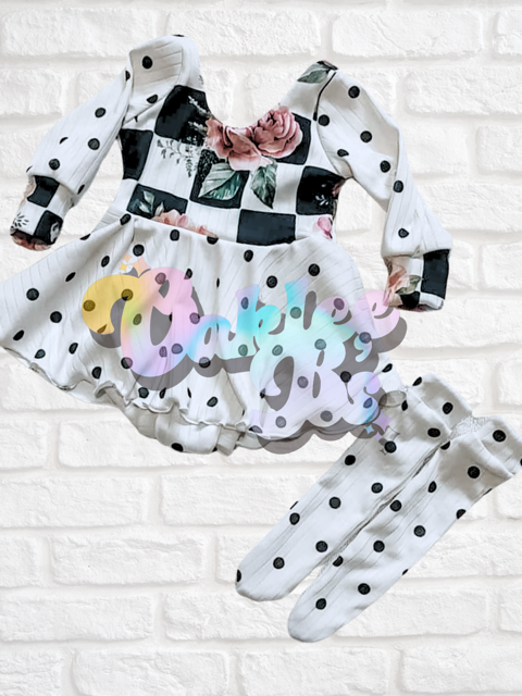 6m RTS Brielle Romper + Socks