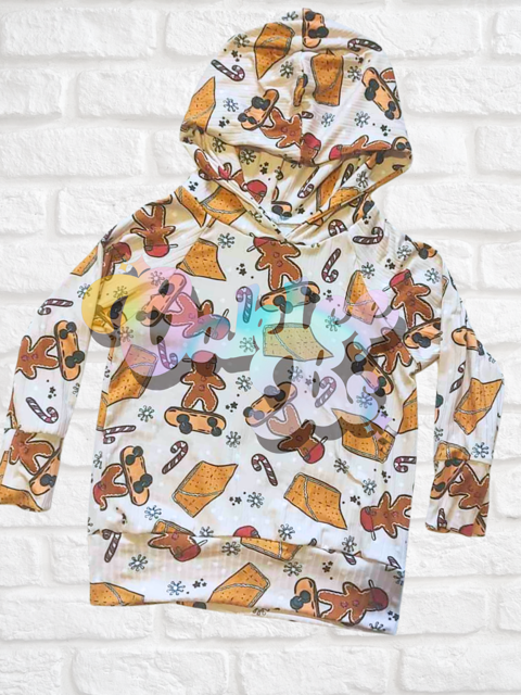 Gingerbread Skate Raglan Hoodie
