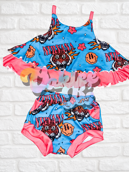 Tiger Nirv@na Cyprus Top & Pocket Shorties