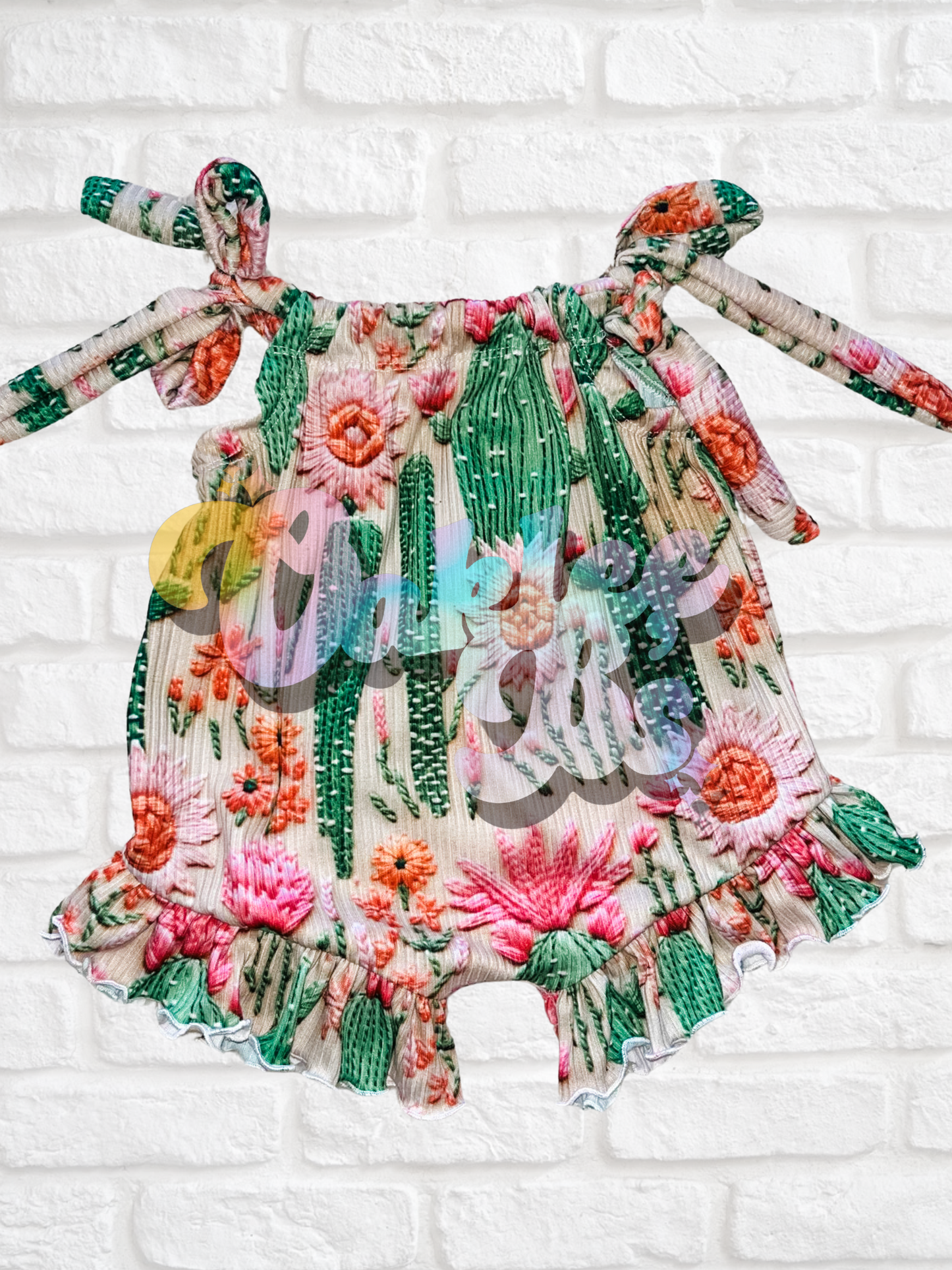 Cactus Rose Romper