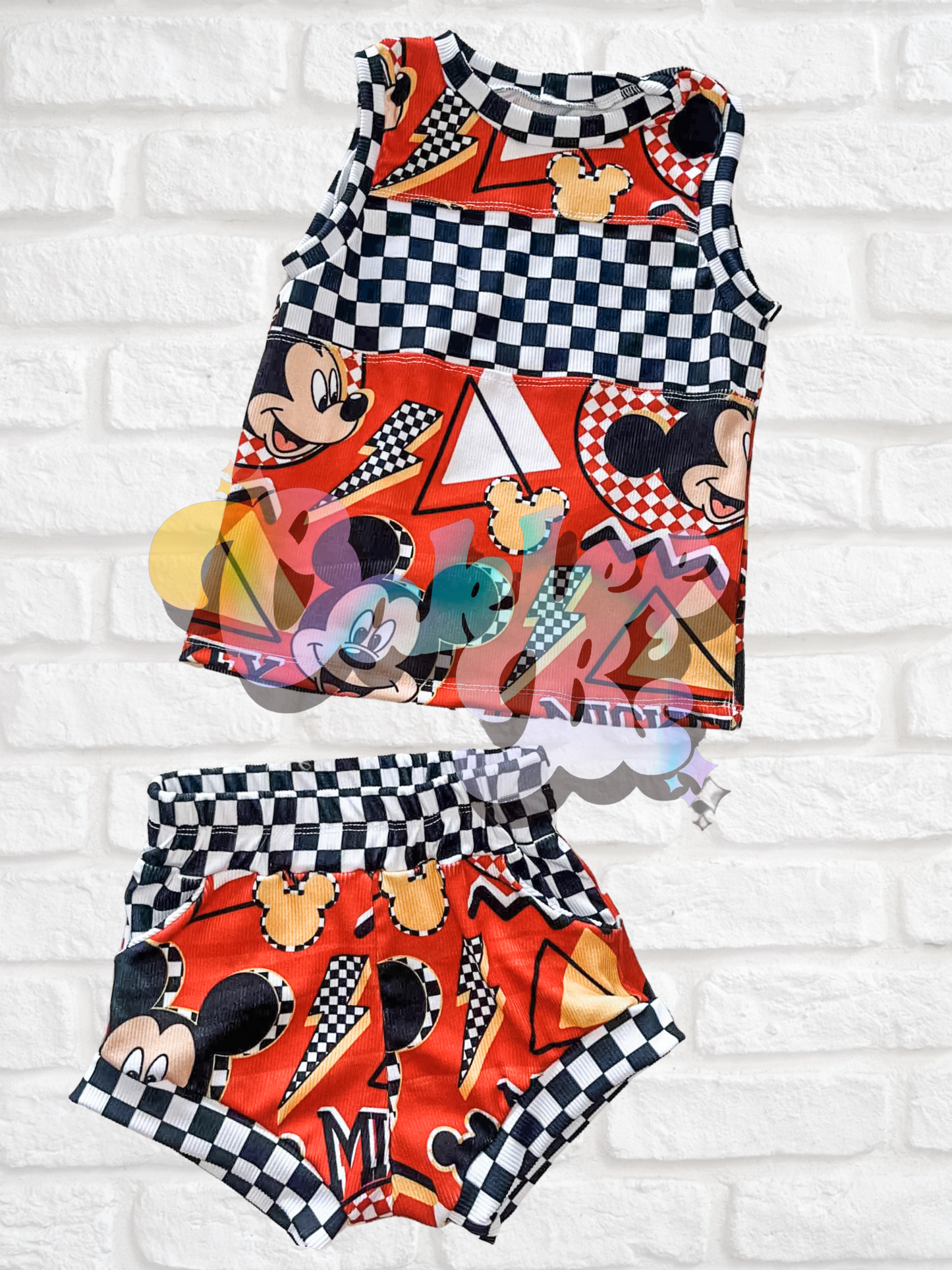 Red Mouse Upton Tank & Pocket Shorties