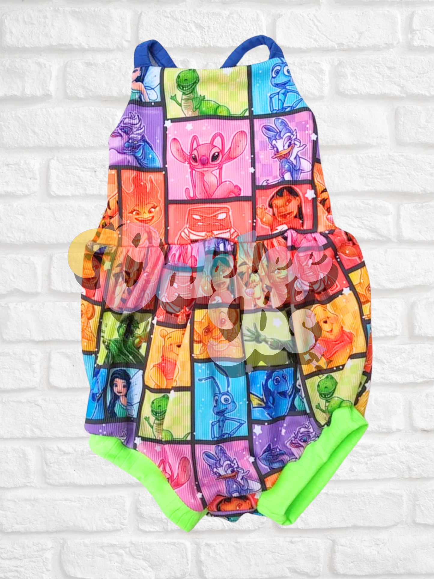 Rainbow Disney Patches Snapdragon Romper