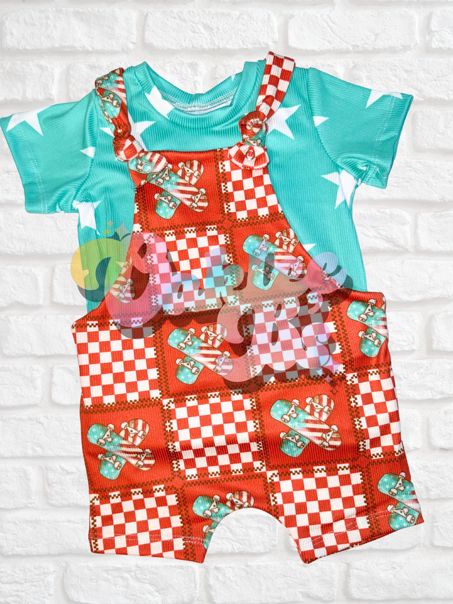 USA Skate Overalls & Stars Tee