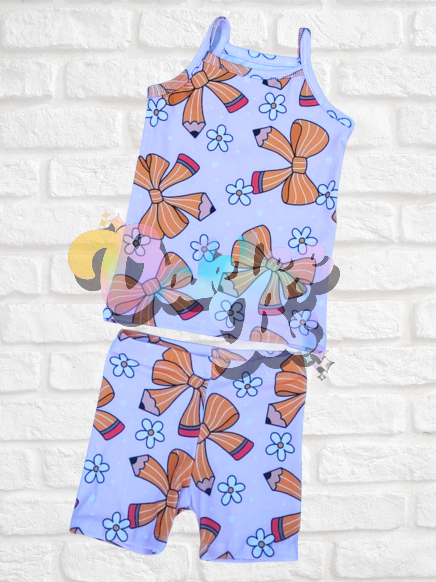 Pencil Bows Cami & Bikers