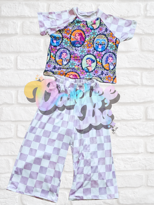 KPop Flow Pants & Crop Raglan
