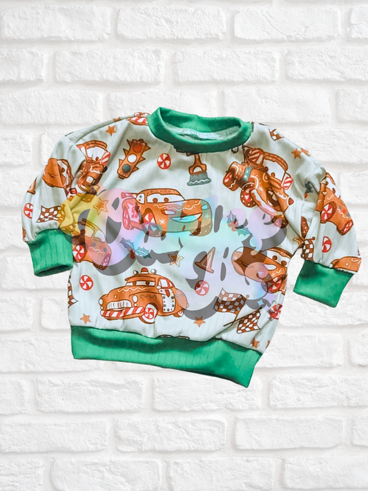 Cars Christmas Oversized Sweatshirt