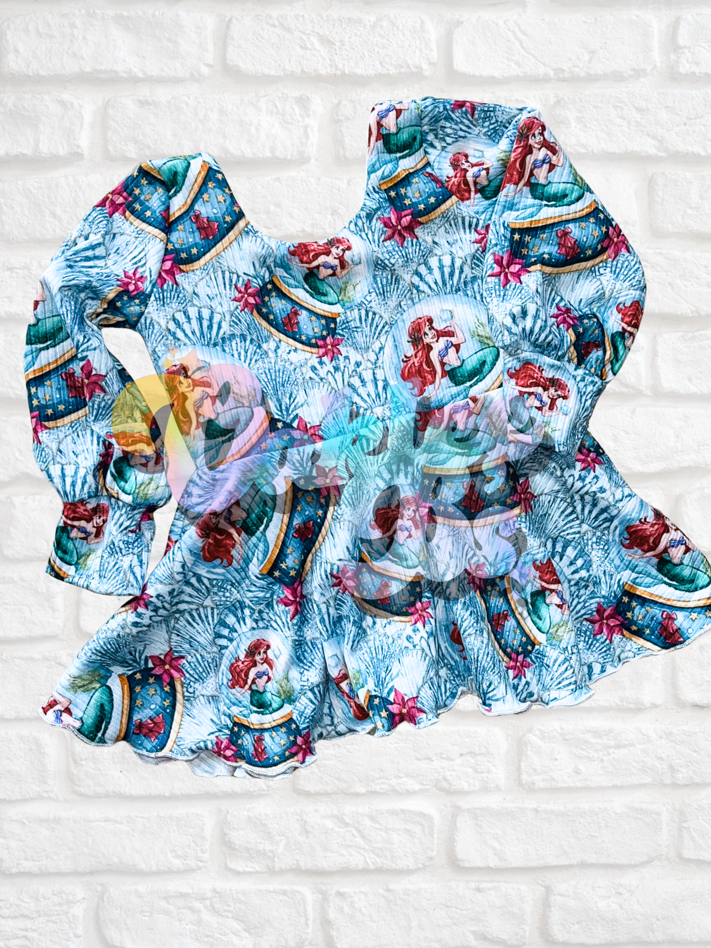 9m RTS brielle bishop sleeve peplum top