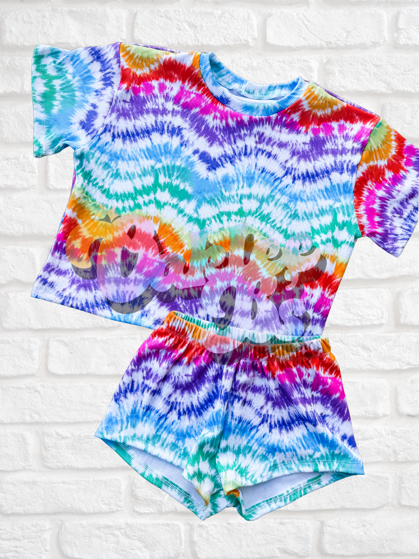Tie Dye Oversized Tee & Breezy Shorts