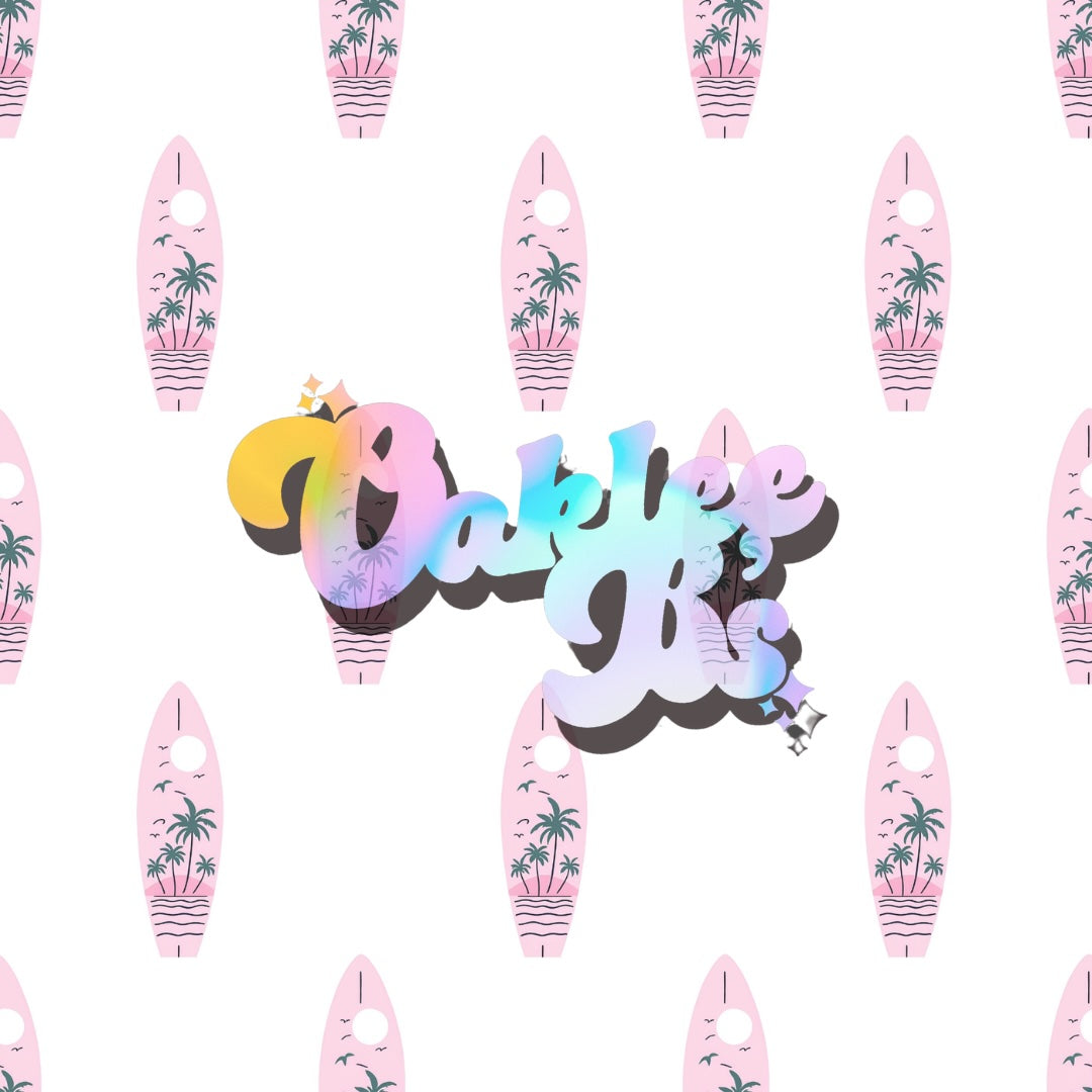 Pink Surf Boards Made to Order Single Items (Made in rib unless you select a swim item)