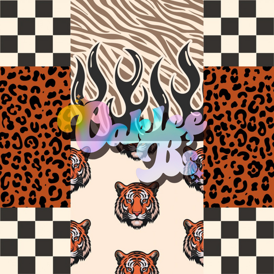Tiger Patches Made to Order Single Items (Made in rib unless you select a swim item)