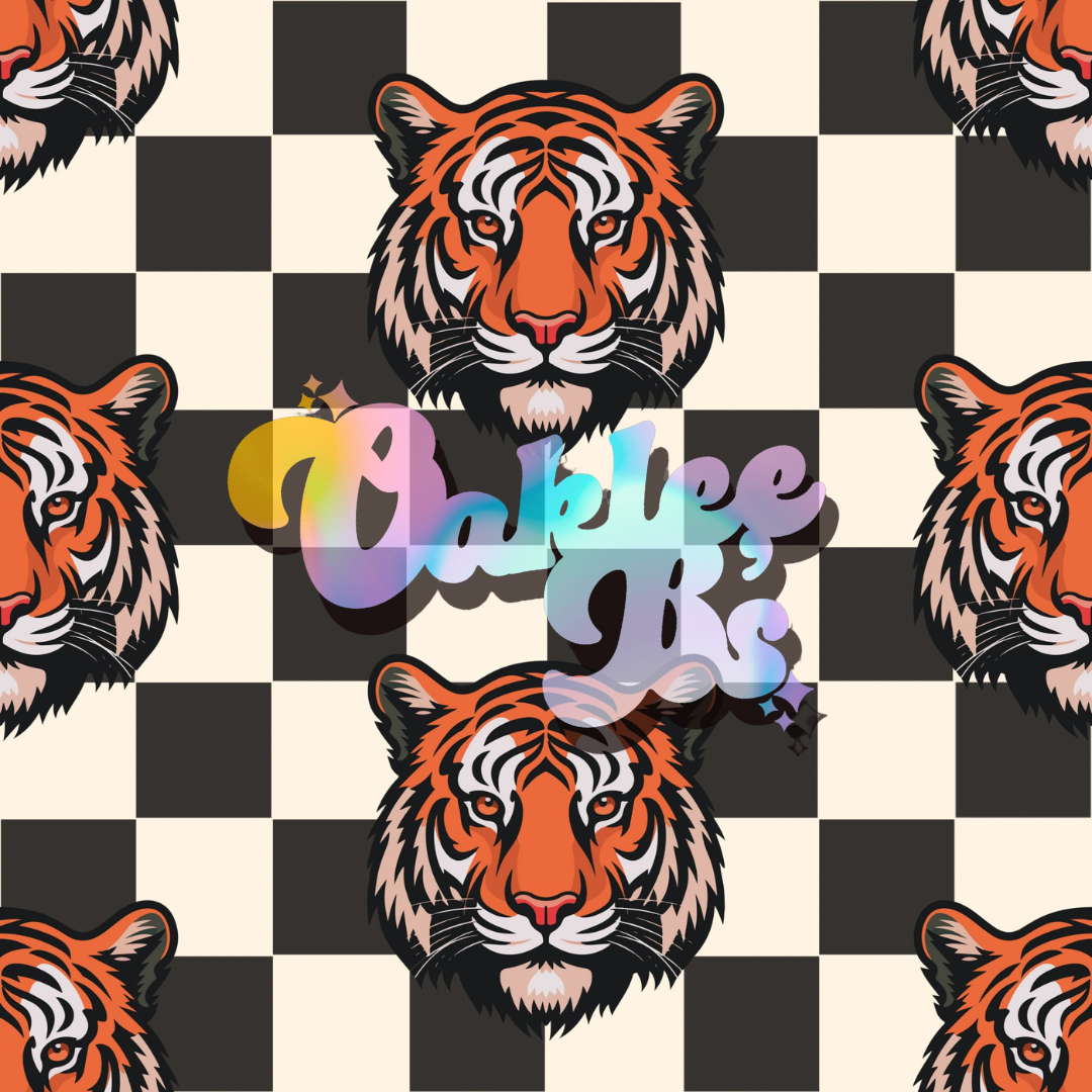 Tiger Checks Made to Order Single Items (Made in rib unless you select a swim item)