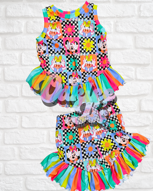 Check Minnie Jasmine Set