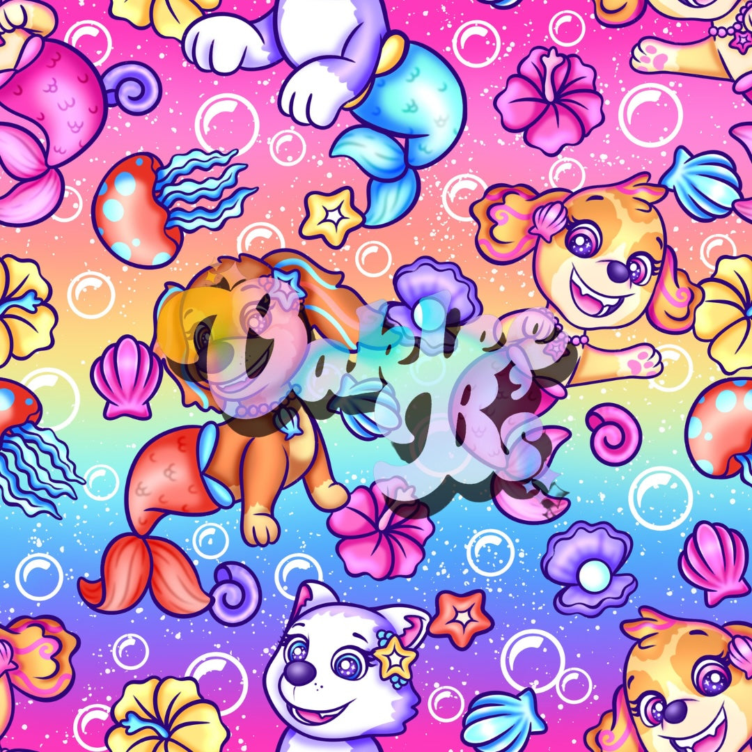 Mermaid Pups Made to Order Single Items (Made in rib unless you select a swim item)