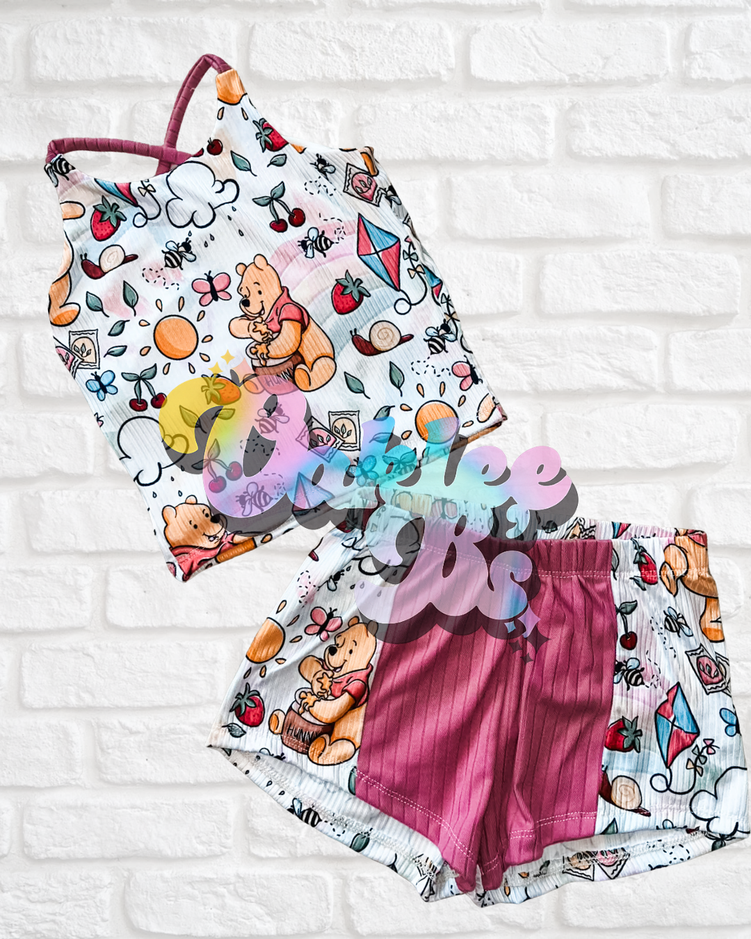 Honey Bear brielle top & breezy shorts