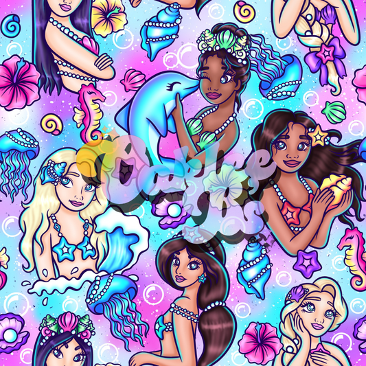 Mermaid Princess Made to Order Single Items (Made in rib unless you select a swim item)